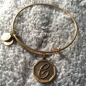 Initial C Alex and Ani bracelet
